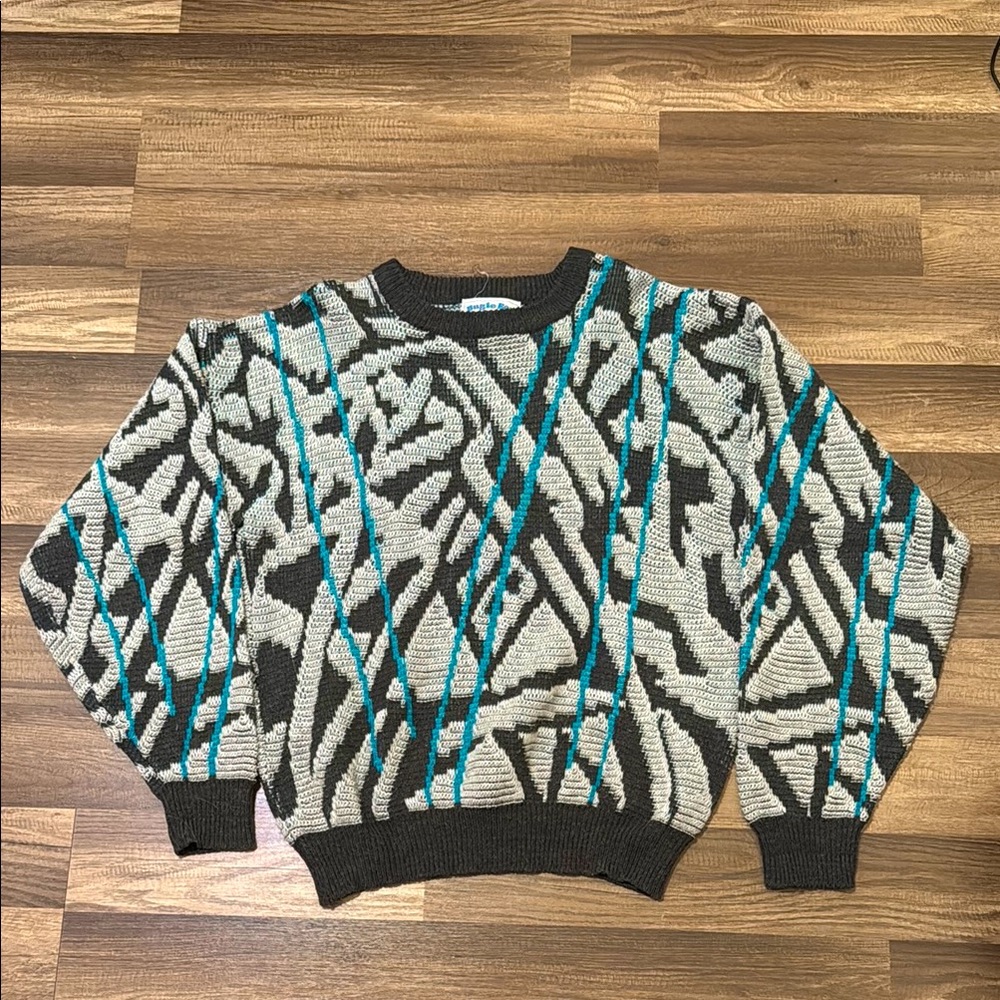 Vintage Bugle Boy Geometric Sweater